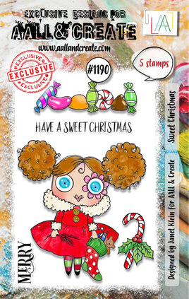 #1190 Sweet Christmas - A7 Stamp Set