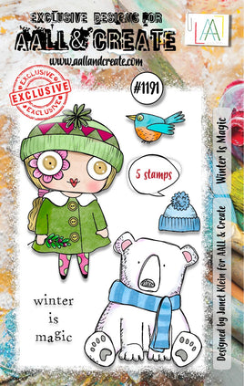 #1191 Winter Is Magic - A7 Stamp Set