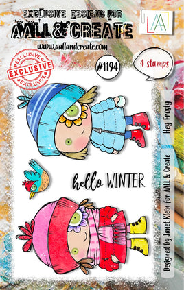 #1194 Hey Frosty - A7 Stamp Set