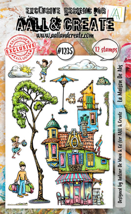 #1235 La Maison De Abs - A6 Stamp Set