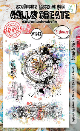 #1242 - Stamp & Seek - A6 Stamp Set