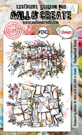 #1243 - Postmarked Petals - A6 Stamp Set