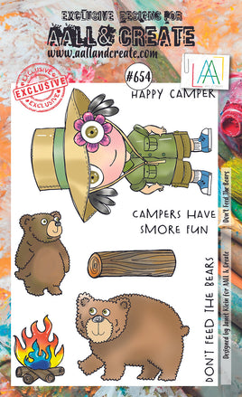 #654 Don't Feed The Bears - A6 Stamp Set