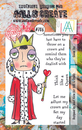 #706 Queen Dee - A7 Stamp Set