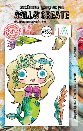#853 Mermaid - A7 Stamp Set