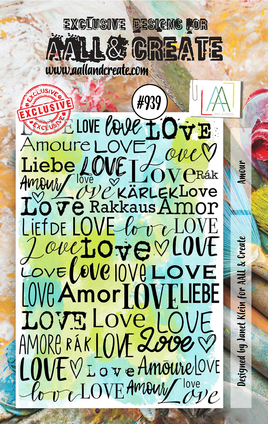 #939 Amour - A7 Stamp