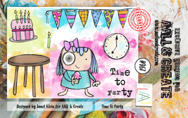 #967 Time To Party - A7 Stamp Set