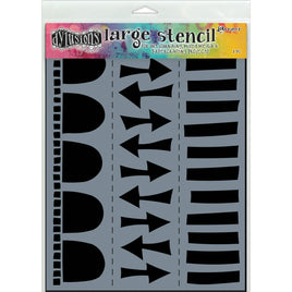 Dylusions Stencil Arrow Border - Large