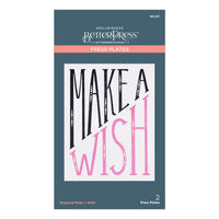 
              Diagonal Make a Wish Press Plate from the BetterPress Collection
            