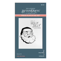 
              Holly Jolly Santa Press Plate & Die Set from the More BetterPress Christmas Collection
            