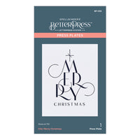 
              Chic Merry Christmas Press Plate & Die Set from the BetterPress Christmas Collection
            