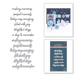 Happiness Sentiments Press Plate & Die Set