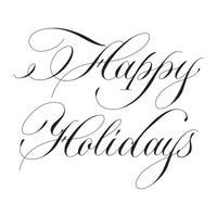 
              Copperplate Happy Holidays Press Plate
            