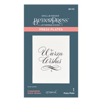 
              Copperplate Warm Wishes Press Plate
            