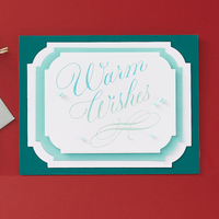 
              Copperplate Warm Wishes Press Plate
            