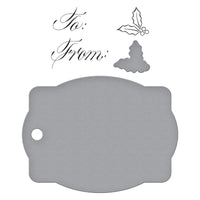 
              Copperplate Gift Tag Press Plate & Die Set
            