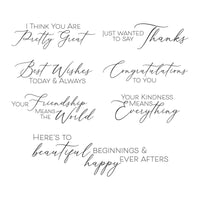 
              New Beginnings Timeless Sentiments Press Plate
            