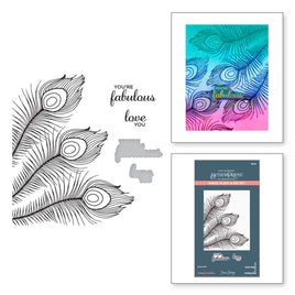 Fabulous Feathers Press Plate & Die Set