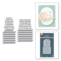 
              Shine Bright Sentiment Strips Press Plate & Die Set
            