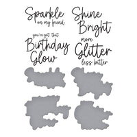 
              Sparkle On Sentiments Press Plate & Die Set
            