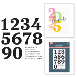 Bold Color Mix Numbers Press Plates