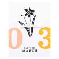 
              March Daffodil Press Plates
            