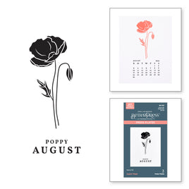 August Poppy Press Plates