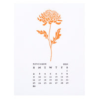 
              November Chrysanthemum Press Plates
            