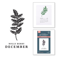 
              December Holly Berry Press Plates
            