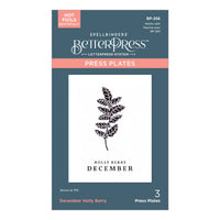 
              December Holly Berry Press Plates
            