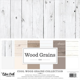 COOL WOOD GRAINS - 12 x 12 Paper Pack