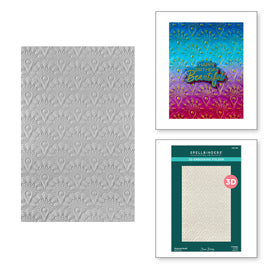 Peacock Motif 3D Embossing Folder