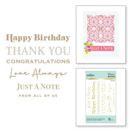 Essential Glimmer Sentiments Glimmer Hot Foil Plate
