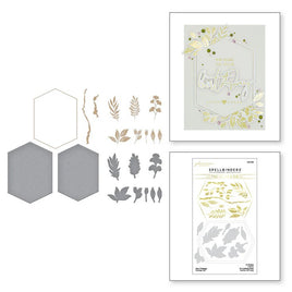 Geo Foliage Glimmer Hot Foil Plate & Die Set - DISCONTINUED