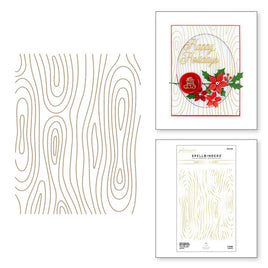 Woodgrain Background Glimmer Hot Foil Plates - DISCONTINUED