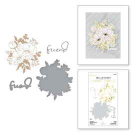 Anenome Glimmer Blooms Glimmer Hot Foil Plate and Die Set