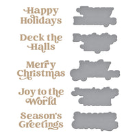 
              Joyful Christmas Sentiments Glimmer Hot Foil Plate
            