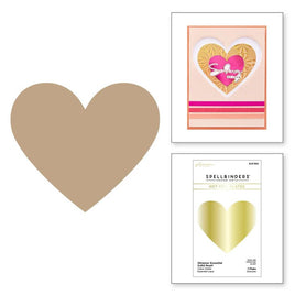 Glimmer Essential Solid Heart Glimmer Hot Foil Plate - DISCONTINUED