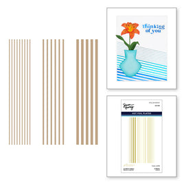 Modern Stripes Glimmer Hot Foil Plate - DISCONTINUED