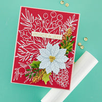 
              Full Bloom Poinsettia Hot Foil Plate - DISCONTINUED
            