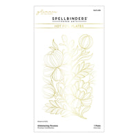 
              Glimmering Peonies Hot Foil Plate
            