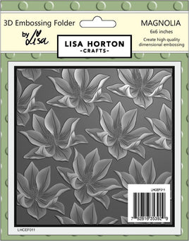 Magnolia - 6x6 Lisa Horton 3D Embossing Folder