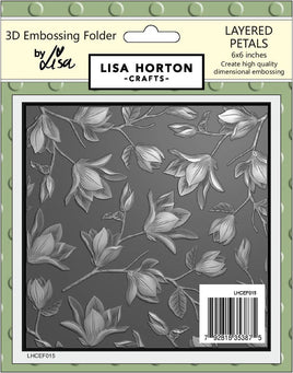 Layered Petals - 6x6 Lisa Horton 3D Embossing Folder