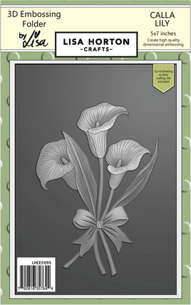 Calla Lily - 5 x 7 Lisa Horton 3D Embossing Folder with die