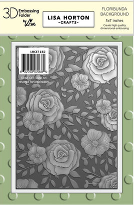 Floribunda Background - 5 x 7 Lisa Horton 3D Embossing Folder