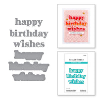 
              Happy Birthday Wishes Etched Dies
            