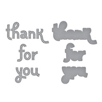 
              Stitched Thank You & For You Etched Dies
            