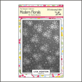 Button Blooms - A6 Lisa Horton 3D Embossing Folder