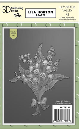 Lily of the Valley - A6 Lisa Horton 3D Embossing Folder with die