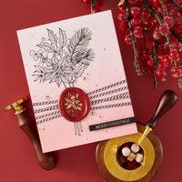 
              Poinsettia Bouquet 3D Wax Seal Stamp
            